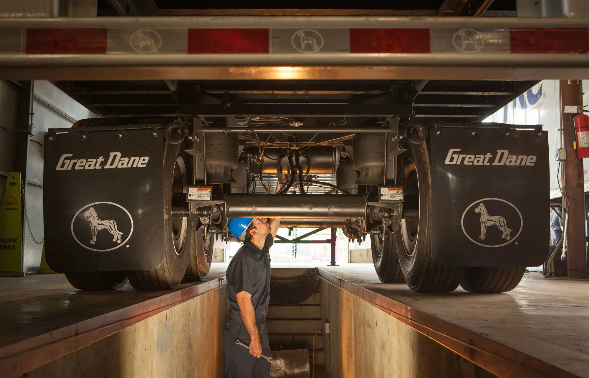 Mechanic Servicing Semi