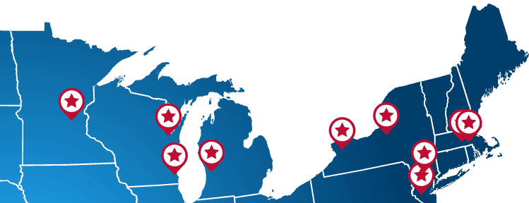 Map of Trudell US locations