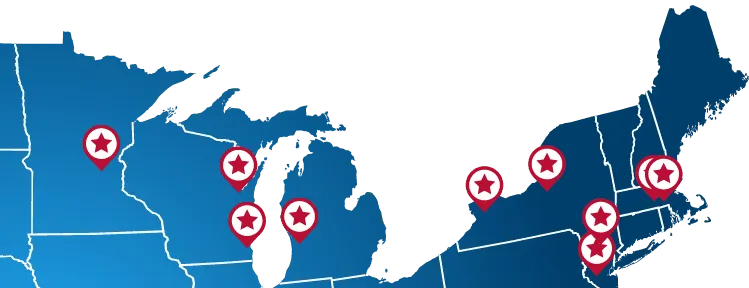Map of Trudell US locations