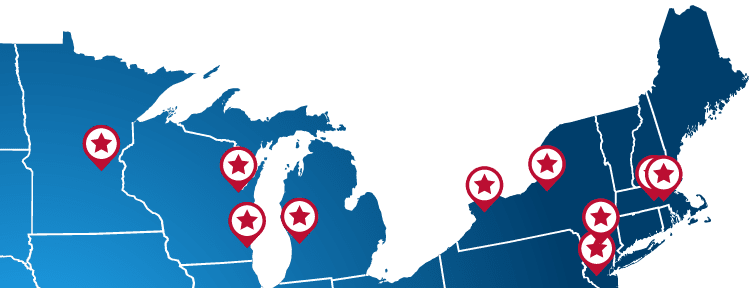 Map of Trudell US locations